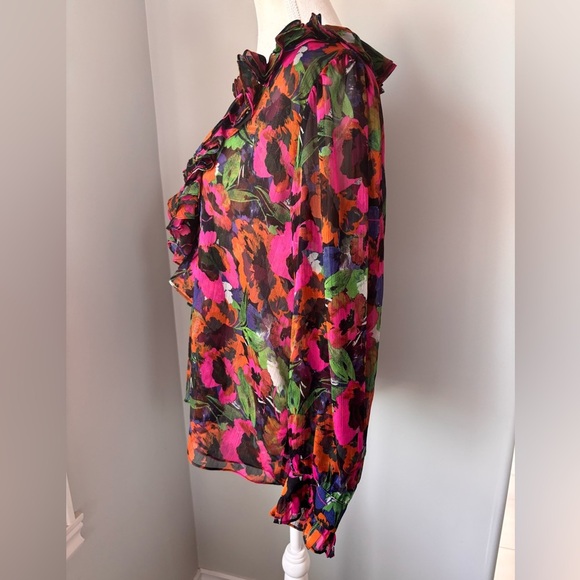Misa Floral Ruffle Blouse - Multicolor - Picture 4 of 8